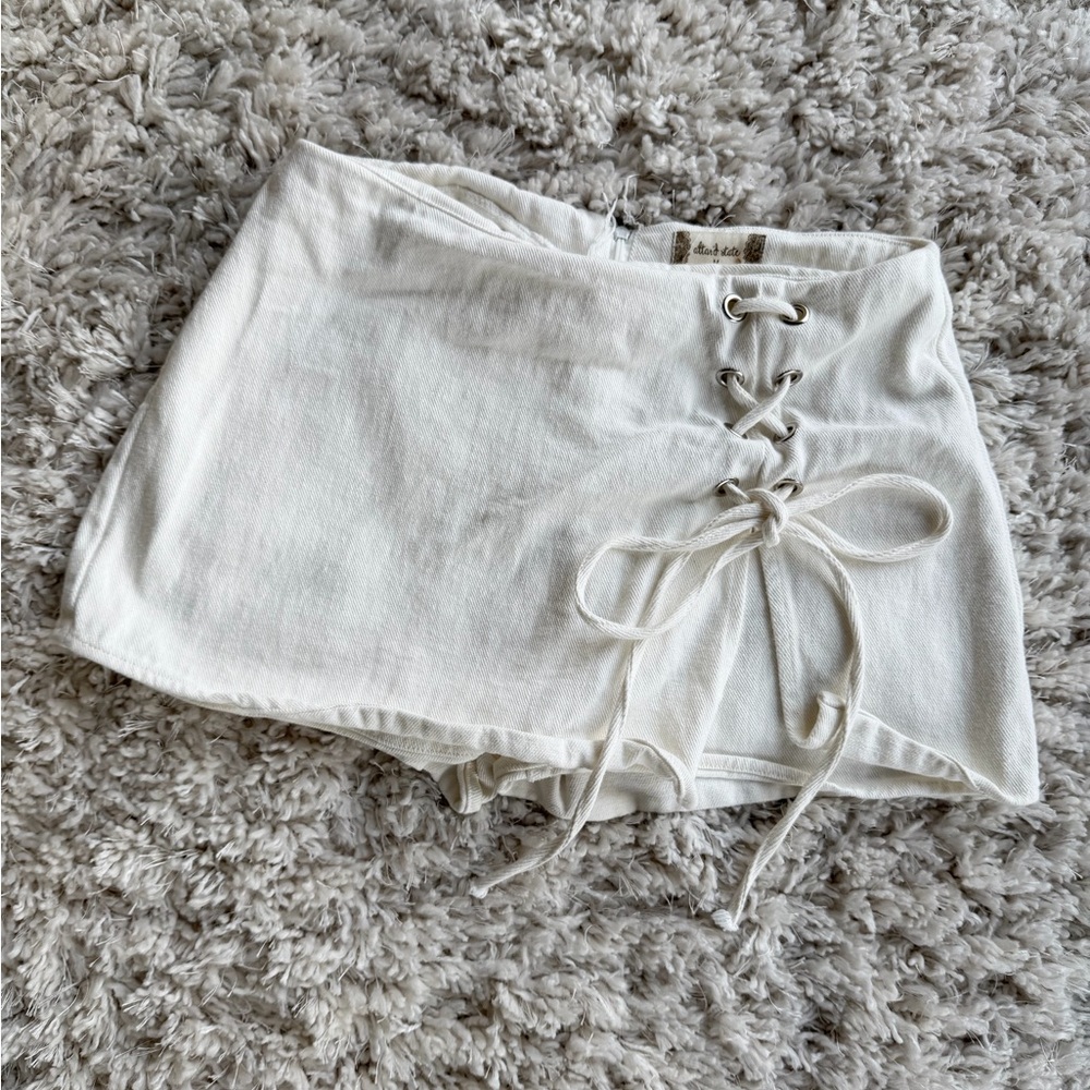 Altar'd State Emmy Lace Up Skort